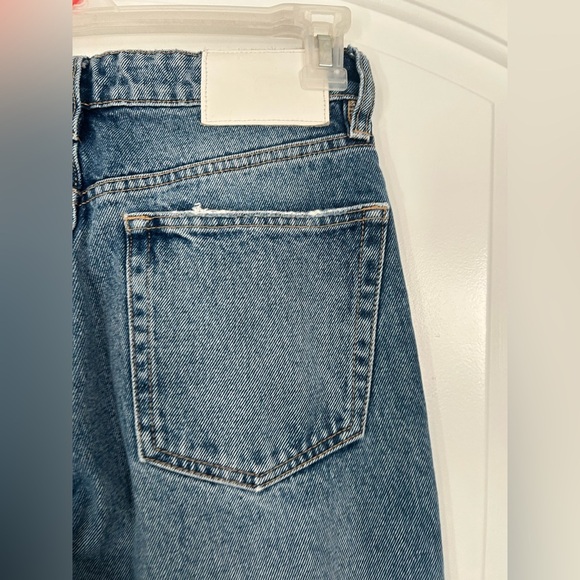 Zara 90s High Rise Straight Leg Denim 100% cotton size 4 - Picture 7 of 12